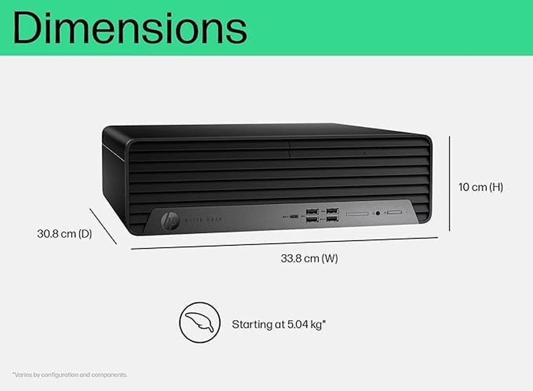 HP Elite 600 G9 SFF Desktop, Intel Core I9-12900K (16-Core, up to 5.2Ghz), 32GB DDR5 RAM, 1TB SSD, USB-C, Wi-Fi, HDMI/DP, Bluetooth, Win 11 Pro, Quiet, W/Keyboard & Mouse, Powerful Business PC