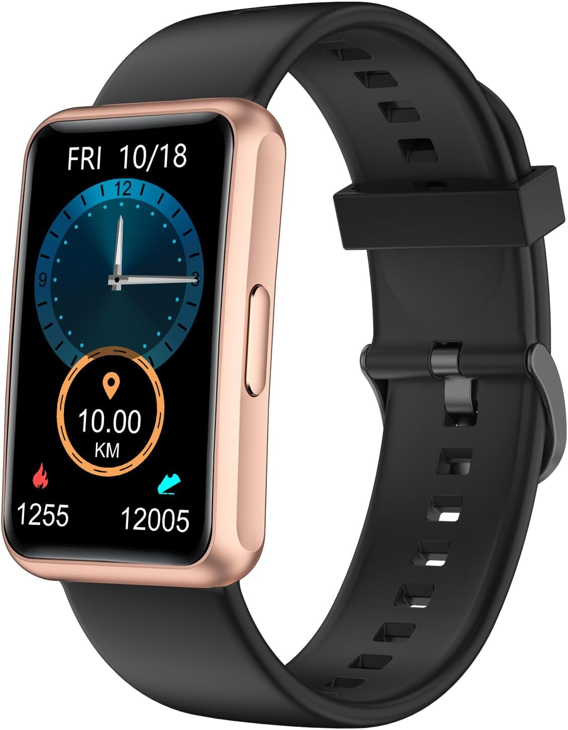 HUAKUA Fitness Tracker No Bluetooth No APP No Phone Needed, Fitness Watch for Men Women Parents IP68 Waterproof with Full Touch Screen Steps Calories Counter Sleep Tracker Alarm Clocks (Purple)