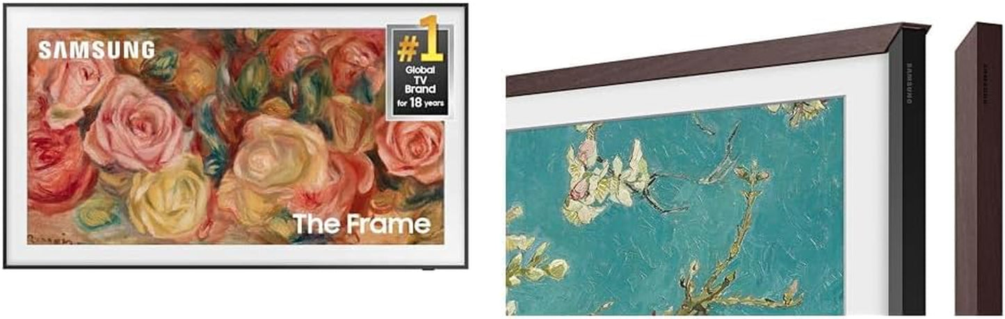 SAMSUNG 65-Inch Class QLED 4K LS03D the Frame Series Quantum HDR Smart TV W/Dolby Atmos, Art Mode, Anti-Reflection, Customizable Frame, Slim Fit Wall Mount with Alexa Built-In (QN65LS03D, 2024 Model)