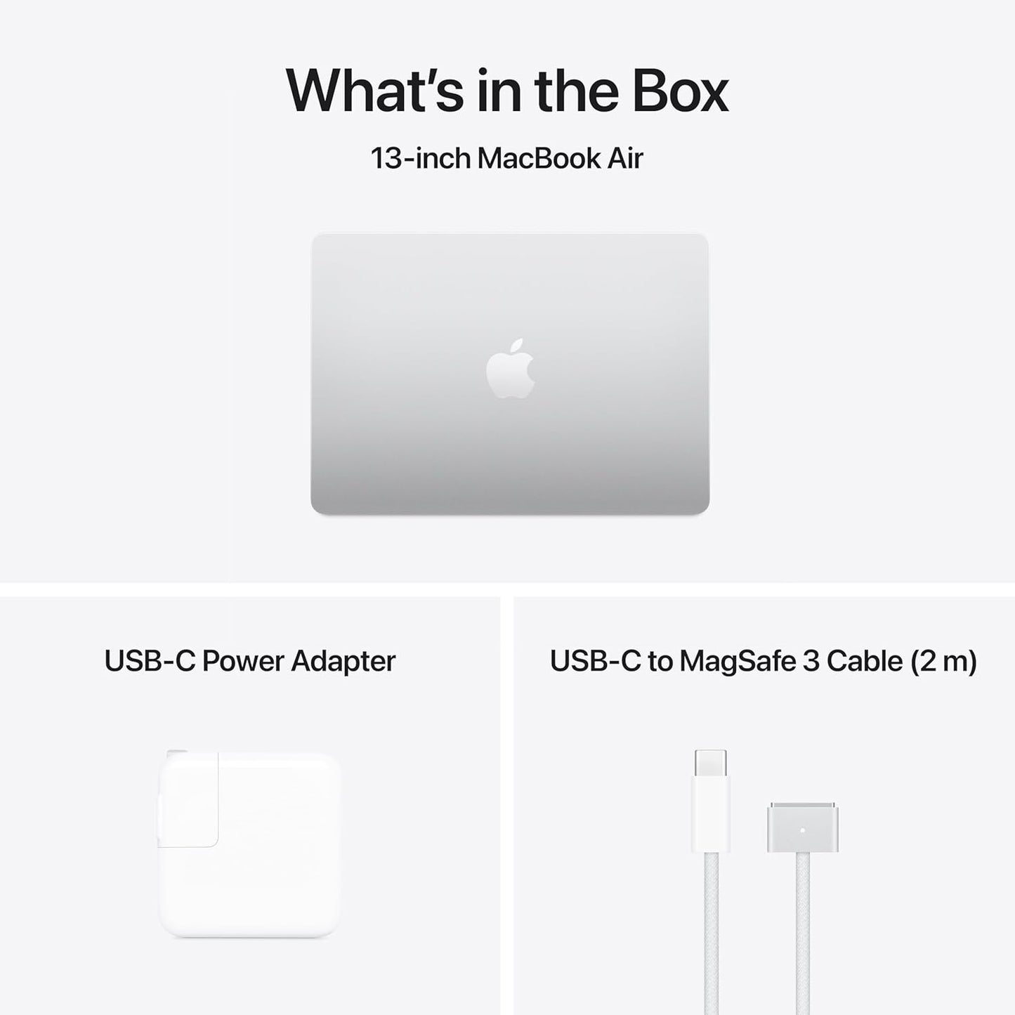 Apple 2025 Macbook Air 13-Inch Laptop with M4 Chip: Built for Apple Intelligence, 13.6-Inch Liquid Retina Display, 24GB Unified Memory, 512GB SSD Storage, Touch ID; Silver with Applecare+ (3 Years)
