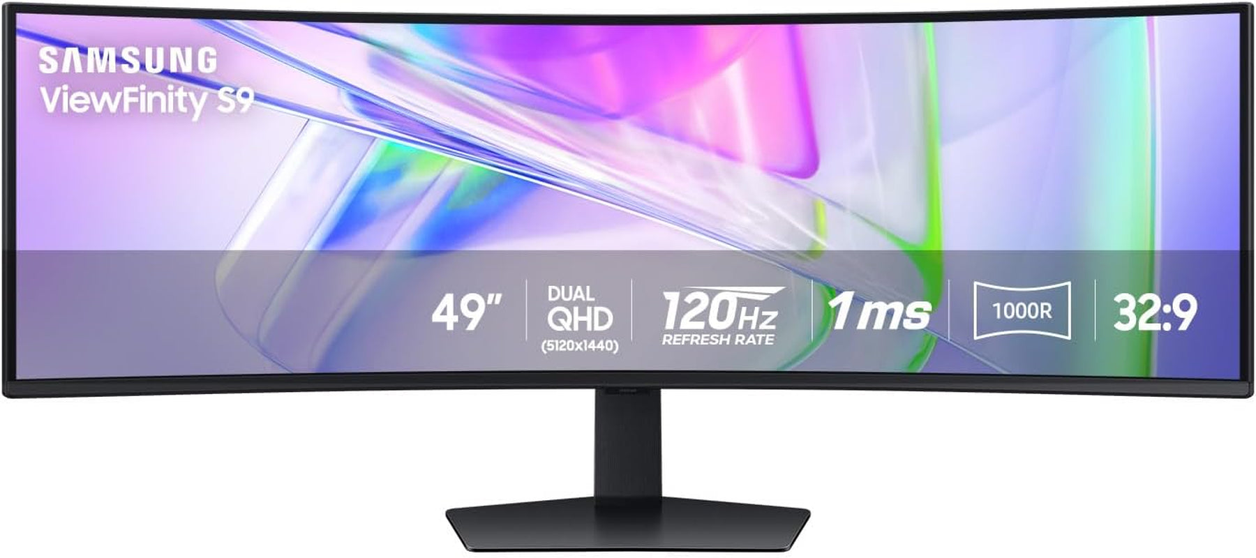 SAMSUNG Viewfinity S65UA Series 34-Inch Ultrawide QHD Curved Monitor, 100Hz, USB-C, HDR10 (1 Billion Colors), Height Adjustable Stand, Tuv-Certified Intelligent Eye Care (Ls34A654Ubnxgo),Black