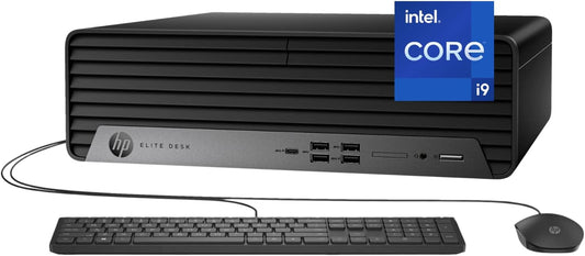 HP Elite 600 G9 SFF Desktop, Intel Core I9-12900K (16-Core, up to 5.2Ghz), 64GB DDR5 RAM, 1TB SSD, USB-C, Wi-Fi, HDMI/DP, Bluetooth, Win 11 Pro, Quiet, W/Keyboard & Mouse, Powerful Business PC