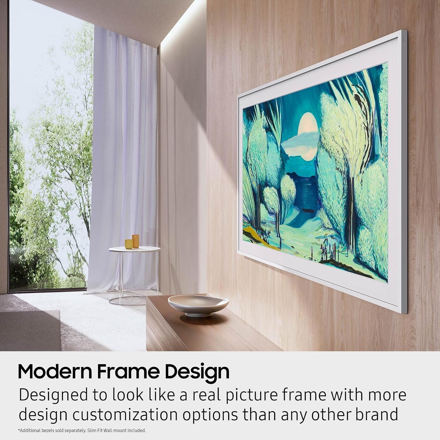 SAMSUNG 50-Inch Class the Frame LS03F 4K QLED Smart TV (2025 Model) Modern Frame Design, NQ4 AI Gen2 Processor, Art Mode, Artful Picture Quality, Samsung Vision AI, Alexa Built-In
