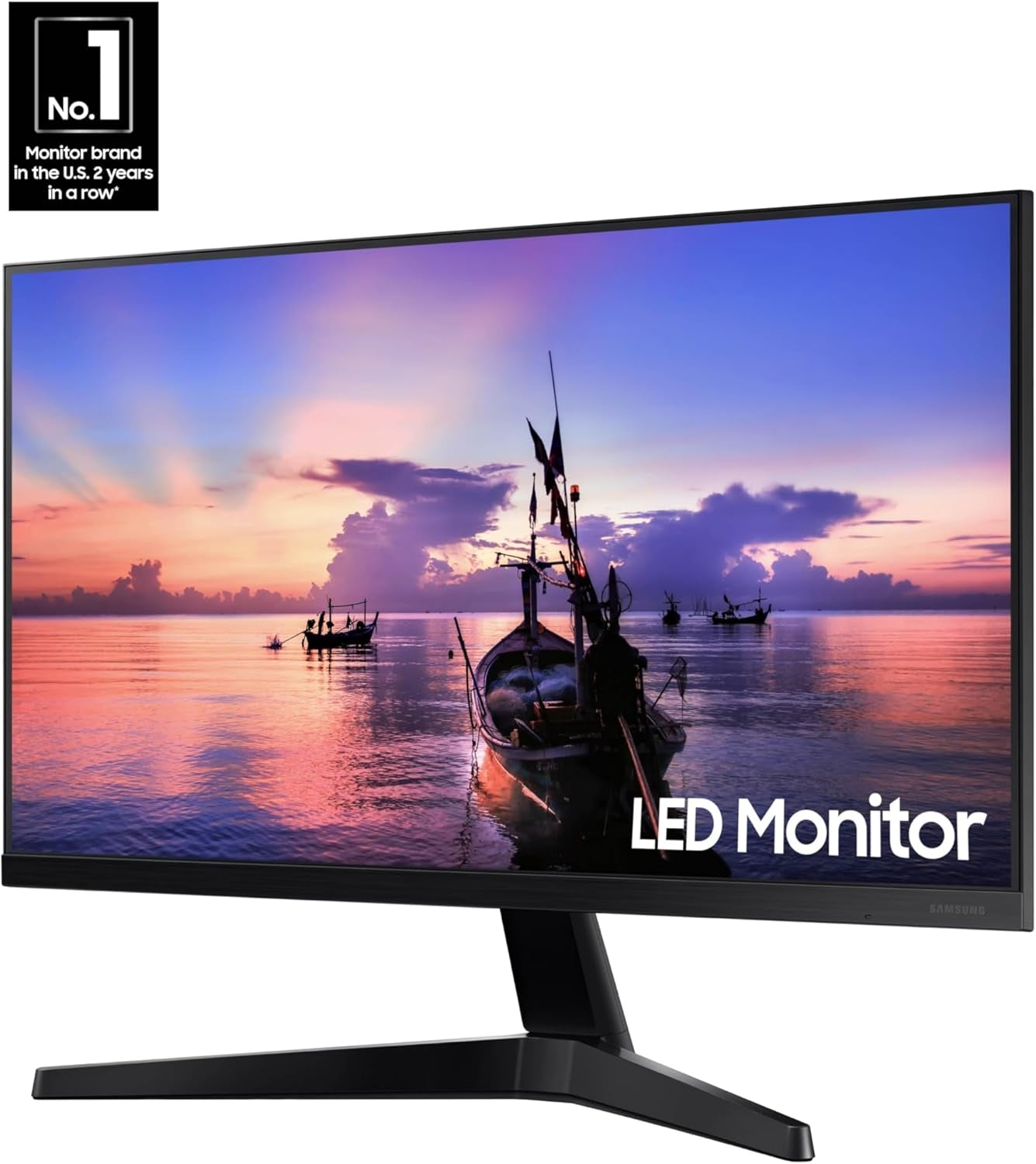 Samsung 27' T35F Series FHD 1080P Computer Monitor, 75Hz, IPS Panel, HDMI, VGA (D-Sub), AMD Freesync, Wall Mountable, Game Mode, 3-Sided Border-Less, Eye Care, LF27T350FHNXZA