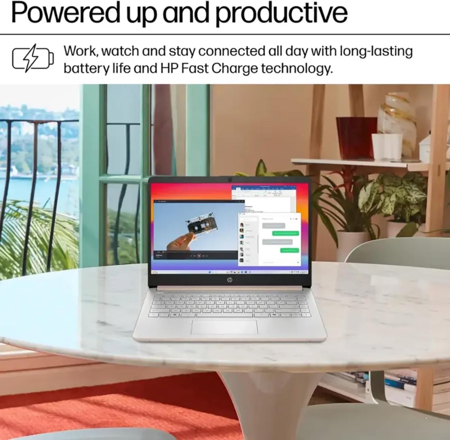 HP Rose Gold Ultrabook Laptop with Microsoft Office 365, Intel 2-Core CPU, 1.1TB Storage (1TB Onedrive and 64GB SSD), 8GB RAM, Windows 11, No Mouse