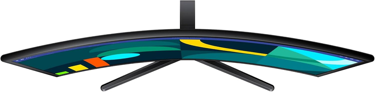 SAMSUNG 27" Essential S3 (S36GD) Series FHD 1800R Curved Computer Monitor, 100Hz, Game Mode, Advanced Eye Comfort, HDMI and D-Sub Ports, LS27D366GANXZA, 2024