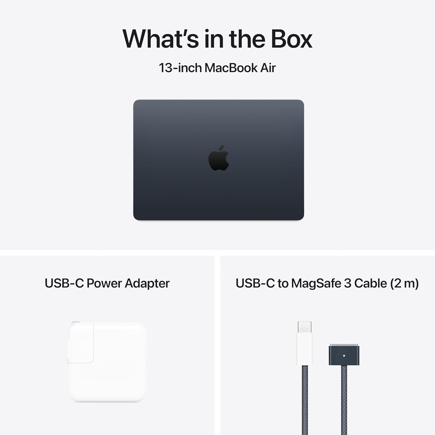 Apple MacBook Air 13-Inch (2025) - M4 Chip, 24GB Unified Memory, 1TB SSD Storage - Midnight