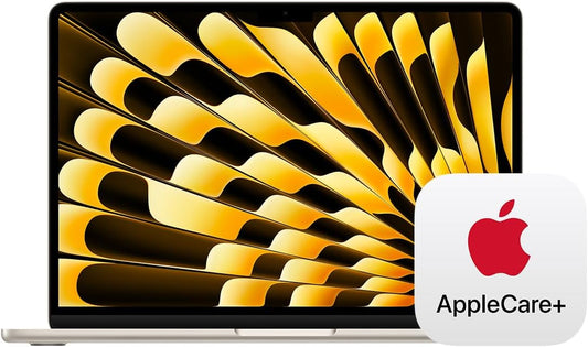 Apple 2025 Macbook Air 13-Inch Laptop with M4 Chip: Built for Apple Intelligence, 13.6-Inch Liquid Retina Display, 24GB Unified Memory, 512GB SSD Storage, Touch ID; Starlight with Applecare+ (3 Years)