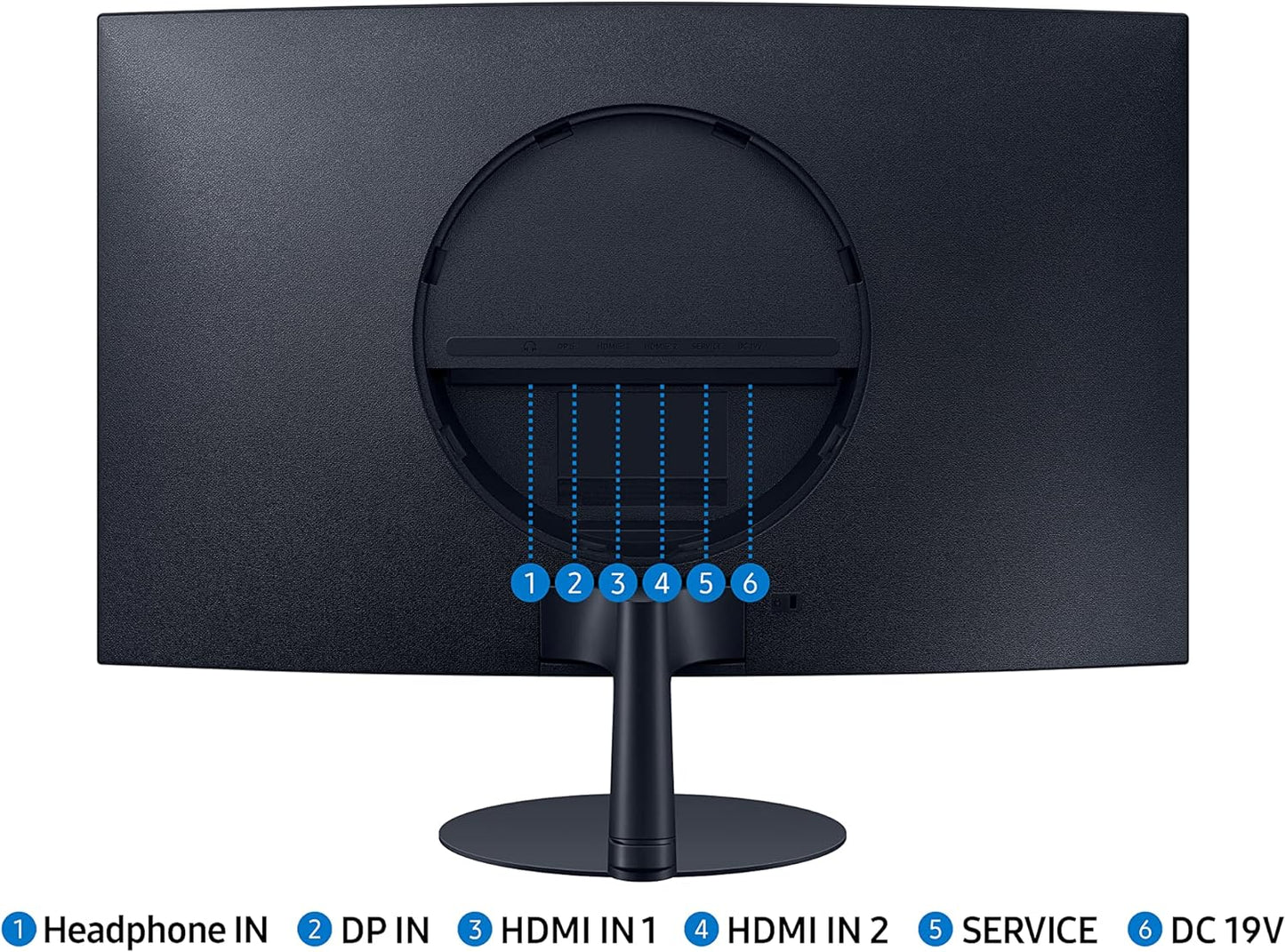 SAMSUNG 27-Inch S39C Series FHD Curved Gaming Monitor, 75Hz, AMD Freesync, Game Mode, Advanced Eye Comfort, Frameless Display, Built in Speakers, Slim Metal Stand, LS27C392EANXGO, 2023, Black