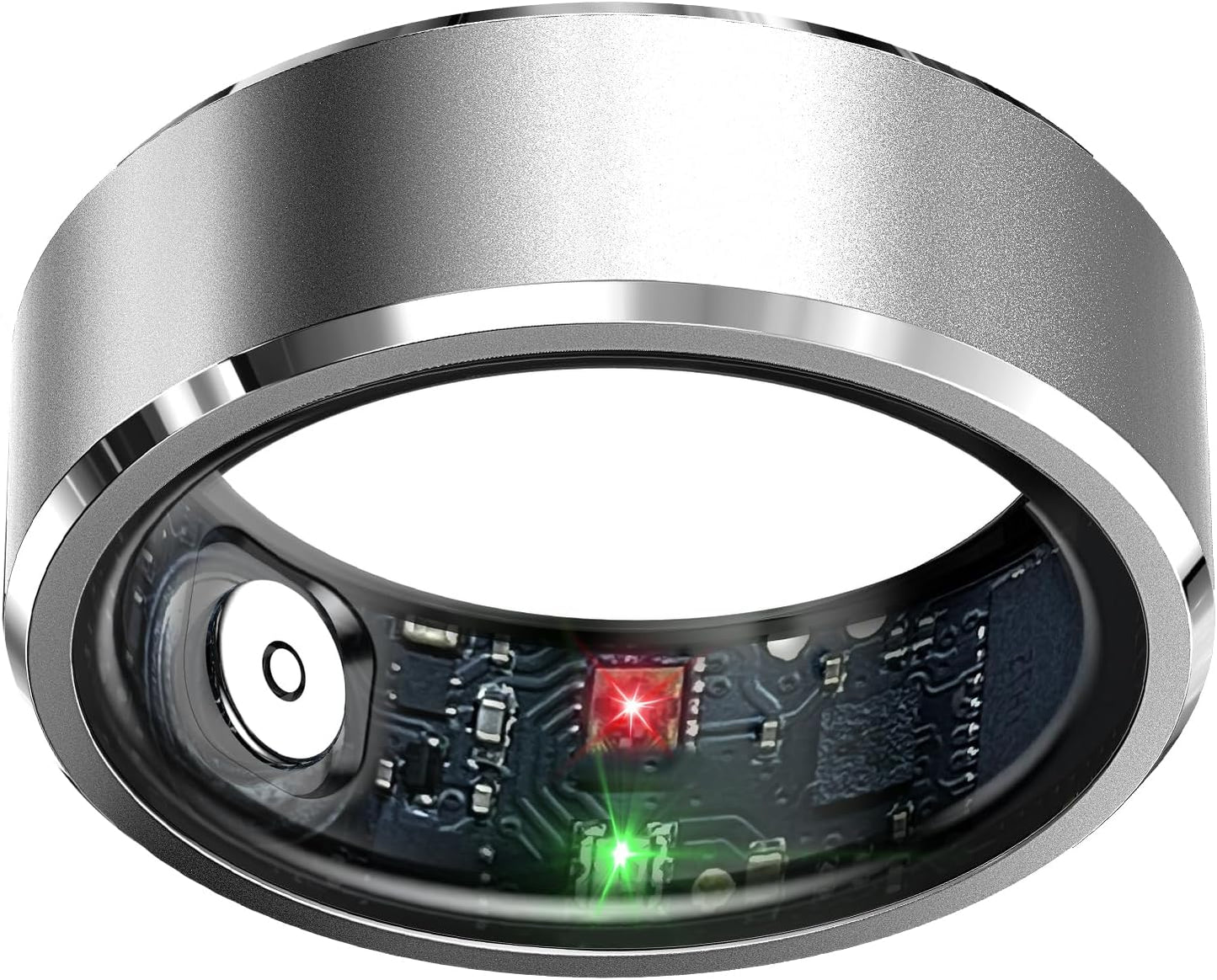 Smart Ring Health Tracker, Sleep Tracker Ring with Heart Rate, Waterproof Fitness Ring for Activity Monitoring/Steps/Distance/Calories, Air Gestures, up to 7-Day Battery, for Ios Android (Black,#10)