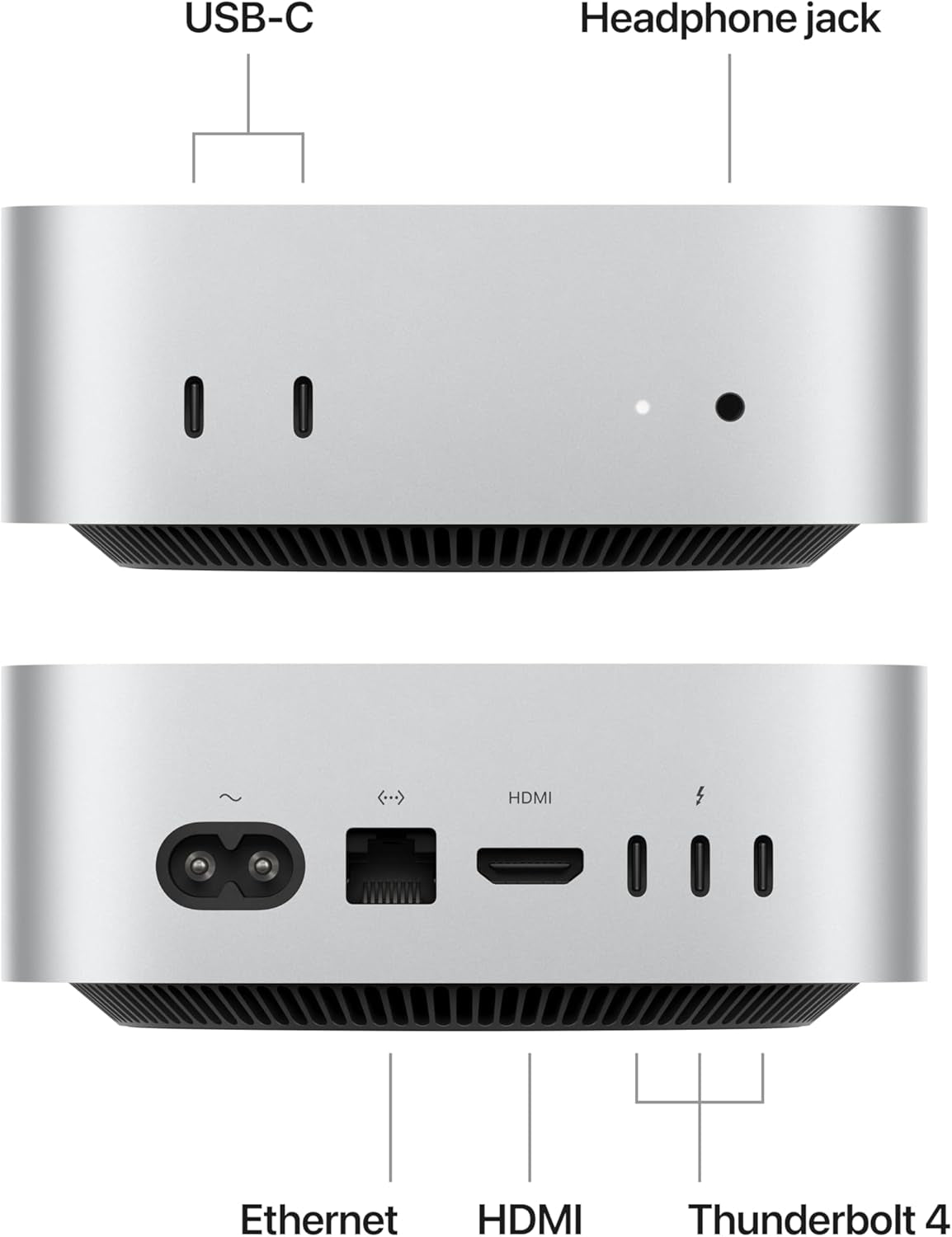 Apple 2024 Mac Mini Desktop Computer with M4 Chip, 10-Core CPU and GPU, 16GB Unified Memory, 256GB SSD Storage, Gigabit Ethernet, Compatible with iPhone and iPad