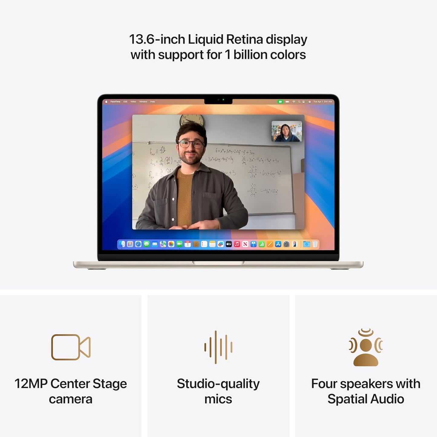 Apple 2025 Macbook Air 13-Inch Laptop with M4 Chip: Built for Apple Intelligence, 13.6-Inch Liquid Retina Display, 24GB Unified Memory, 512GB SSD Storage, Touch ID; Starlight with Applecare+ (3 Years)