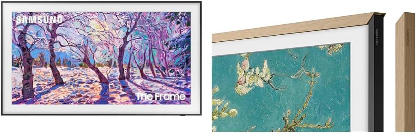 SAMSUNG 65-Inch Class QLED 4K LS03D the Frame Series Quantum HDR Smart TV W/Dolby Atmos, Art Mode, Anti-Reflection, Customizable Frame, Slim Fit Wall Mount with Alexa Built-In (QN65LS03D, 2024 Model)