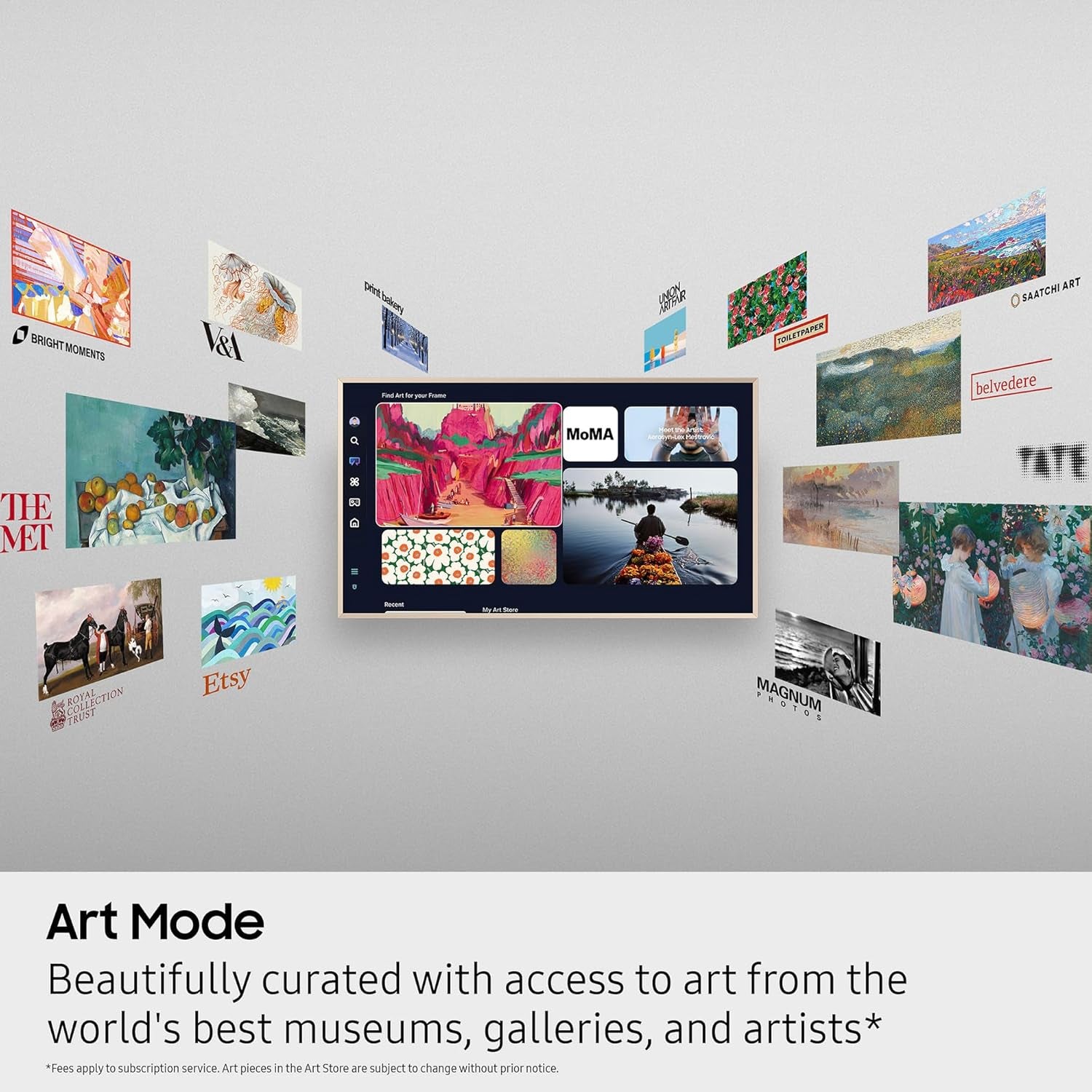 SAMSUNG 50-Inch Class the Frame LS03F 4K QLED Smart TV (2025 Model) Modern Frame Design, NQ4 AI Gen2 Processor, Art Mode, Artful Picture Quality, Samsung Vision AI, Alexa Built-In
