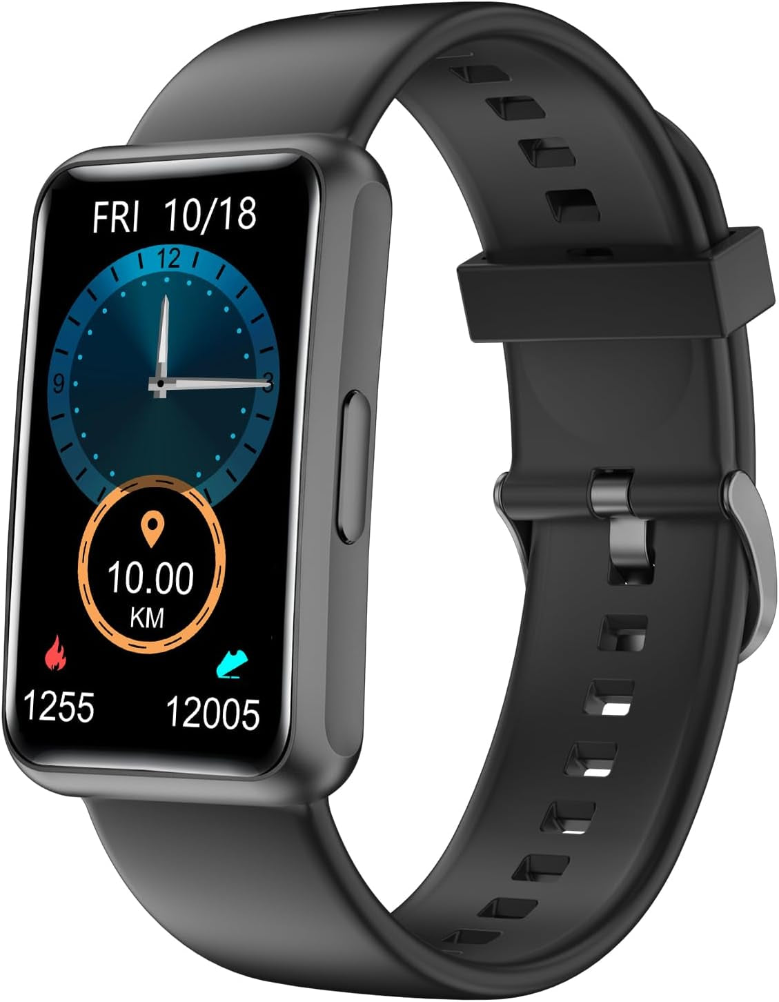 HUAKUA Fitness Tracker No Bluetooth No APP No Phone Needed, Fitness Watch for Men Women Parents IP68 Waterproof with Full Touch Screen Steps Calories Counter Sleep Tracker Alarm Clocks (Purple)