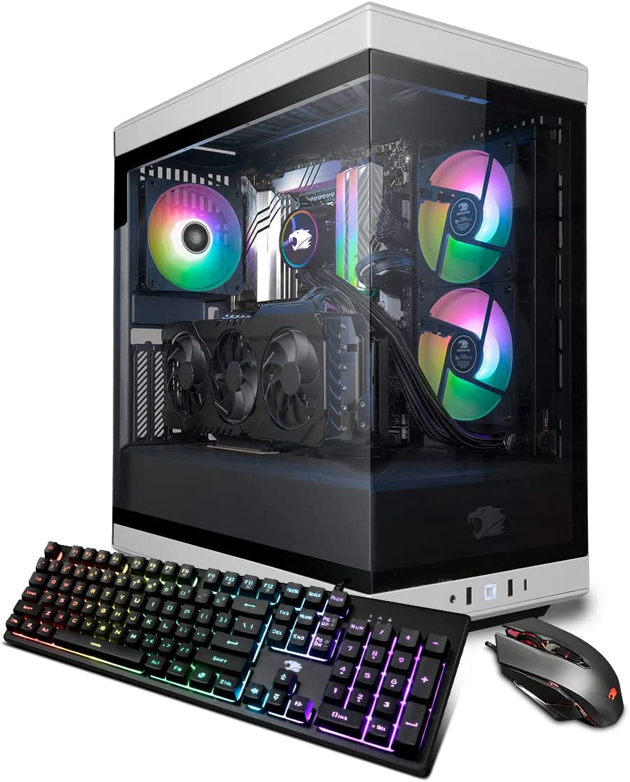 Ibuypower Pro Gaming PC Computer Desktop Slatemr 2130V2 (AMD Ryzen 5 4500 3.6 Ghz, Radeon RX 560 4 GB, 8 GB DDR4 RAM, 500 GB Nvme SSD, Wifi Ready, Windows 11 Home)