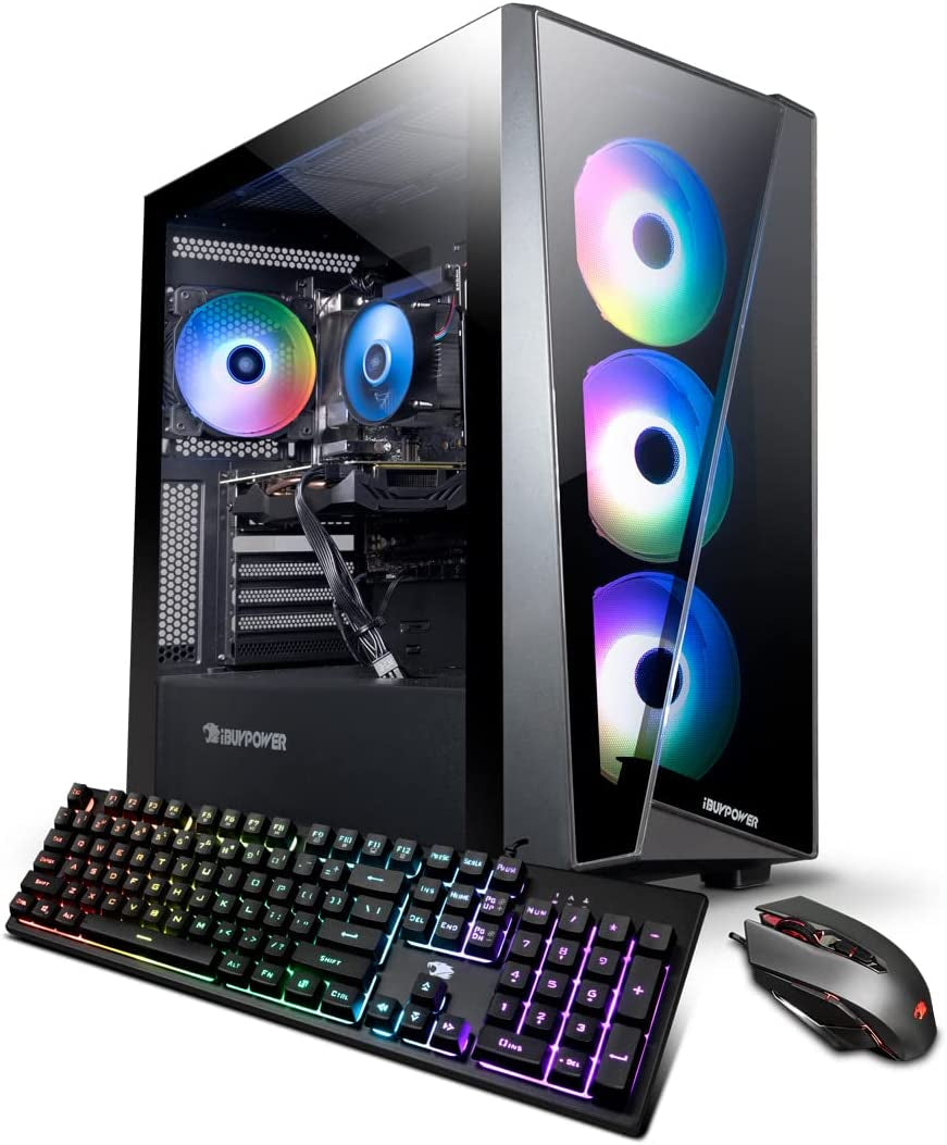 Ibuypower Pro Gaming PC Computer Desktop Slatemr 2150V2 (Intel Core I5 12400F 2.5 Ghz, Geforce GTX 1650 4GB, 8 GB DDR4 RAM, 500 GB Nvme SSD, Wifi Ready, Windows 11 Home)