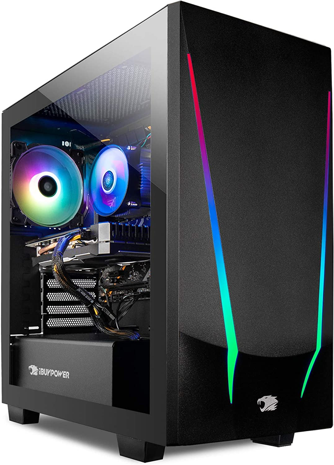 Ibuypower Pro Gaming PC Computer Desktop Slatemr 2130V2 (AMD Ryzen 5 4500 3.6 Ghz, Radeon RX 560 4 GB, 8 GB DDR4 RAM, 500 GB Nvme SSD, Wifi Ready, Windows 11 Home)