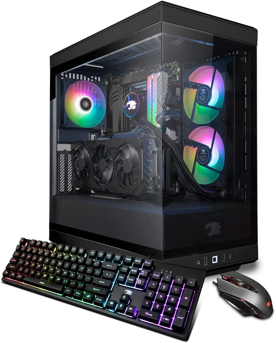 Ibuypower Pro Gaming PC Computer Desktop Slatemr 2130V2 (AMD Ryzen 5 4500 3.6 Ghz, Radeon RX 560 4 GB, 8 GB DDR4 RAM, 500 GB Nvme SSD, Wifi Ready, Windows 11 Home)