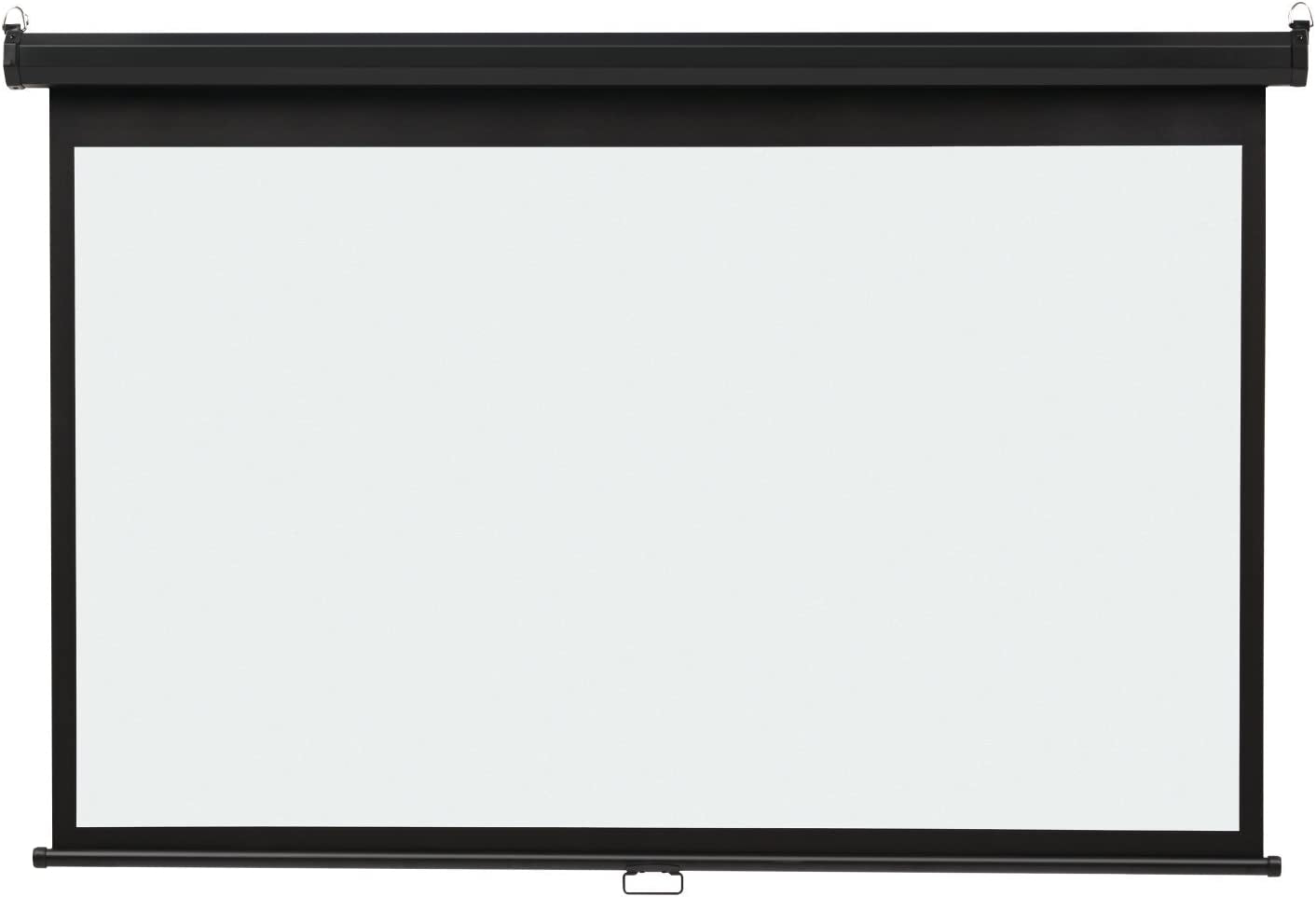 Quartet Projection Screen, Wide Format, 16:9 Aspect Ratio, 45" X 80", Wall Mount (85571) , White