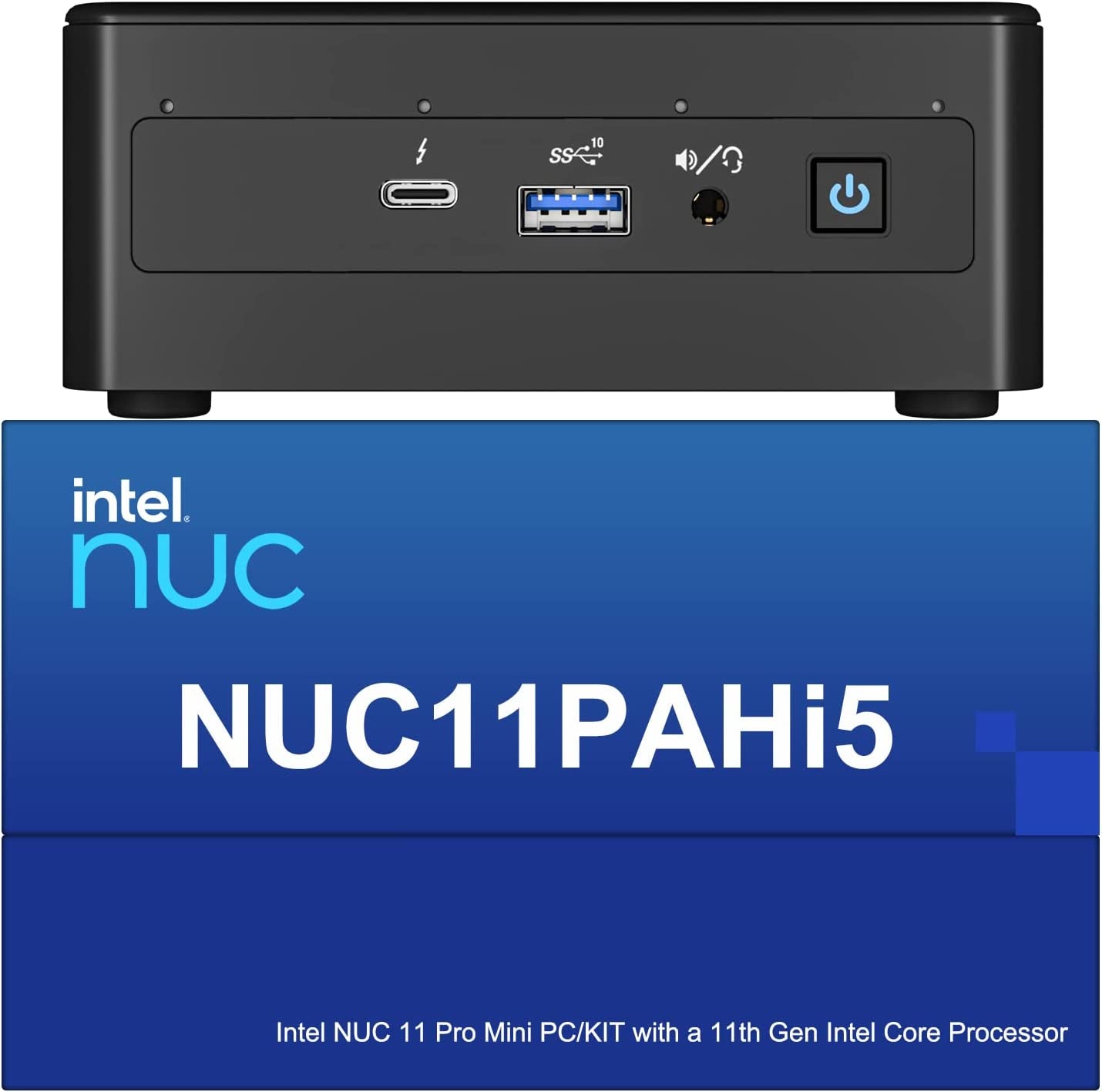 Intel NUC 11 NUC11PAHI5 Panther Canyon Mini PC, I5-1135G7, 16GB RAM, 512GB SSD, Mini Computers Windows 10 Pro for Business Home Office, Support 8K/Wifi 6/4K Quad Display/Bluetooth 5/Thunderbolt 3