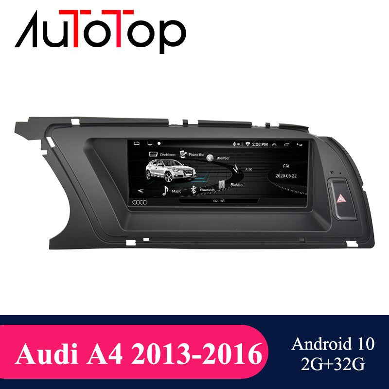 AUTOTOP 8.8" Screen Android 10 Car Multimedia Player GPS Navigation Stereo for Audi A4 2013-2016 Monitor BT Wifi Google 2G+32G