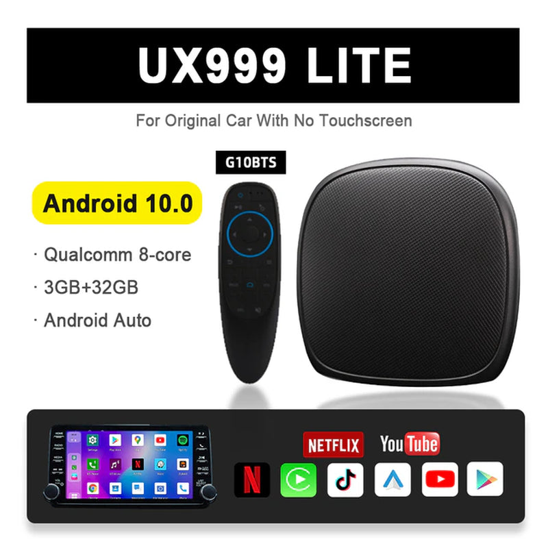 Carplay Ai Box Android 13 Netflix Iptv Spotify Wireless Android Auto Car Multimedia Play Ux999Lite for Volvo Ford Benz VW KIA