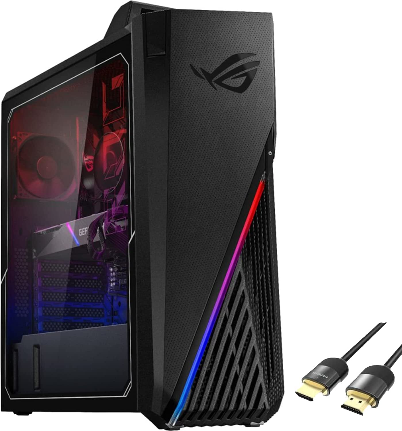 ROG 3080 Gaming Desktop, 11Th Gen Intel 8-Core I7-11700Kf, Geforce RTX 3080 10GB, 32GB DDR4 RAM, 512GB Pcie SSD+2TB HDD, USB-C, HDMI/DP, Wi-Fi 6, RJ-45, RGB, HDMI 2.1 Cable, Win 10