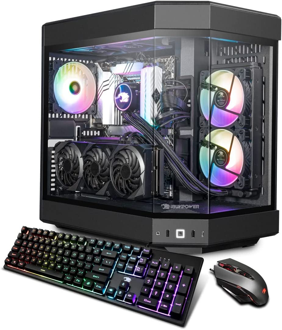 Ibuypower Pro Gaming PC Computer Desktop Slatemr 2130V2 (AMD Ryzen 5 4500 3.6 Ghz, Radeon RX 560 4 GB, 8 GB DDR4 RAM, 500 GB Nvme SSD, Wifi Ready, Windows 11 Home)