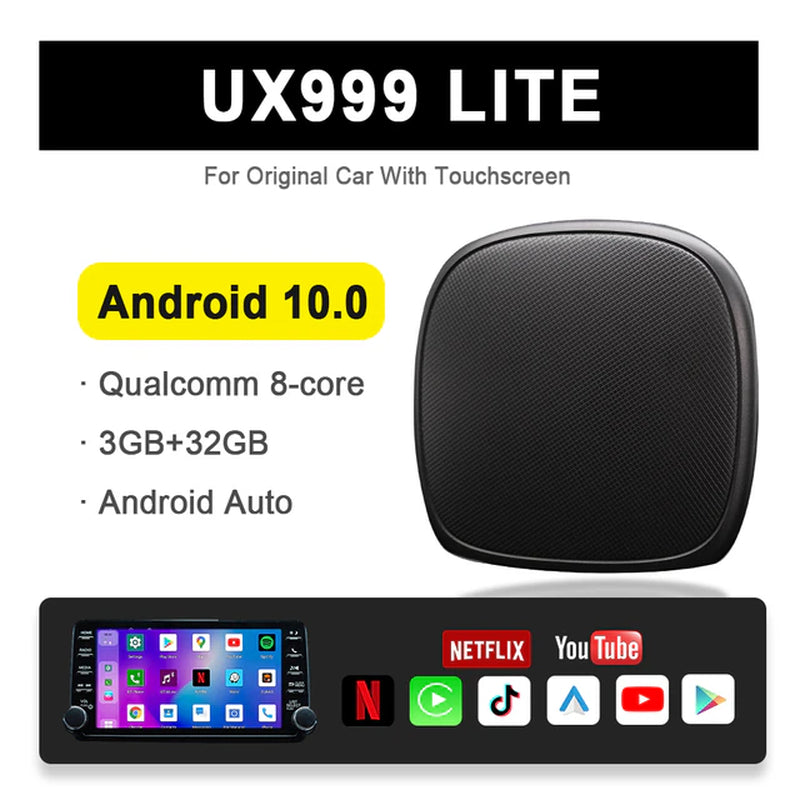 Carplay Ai Box Android 13 Netflix Iptv Spotify Wireless Android Auto Car Multimedia Play Ux999Lite for Volvo Ford Benz VW KIA