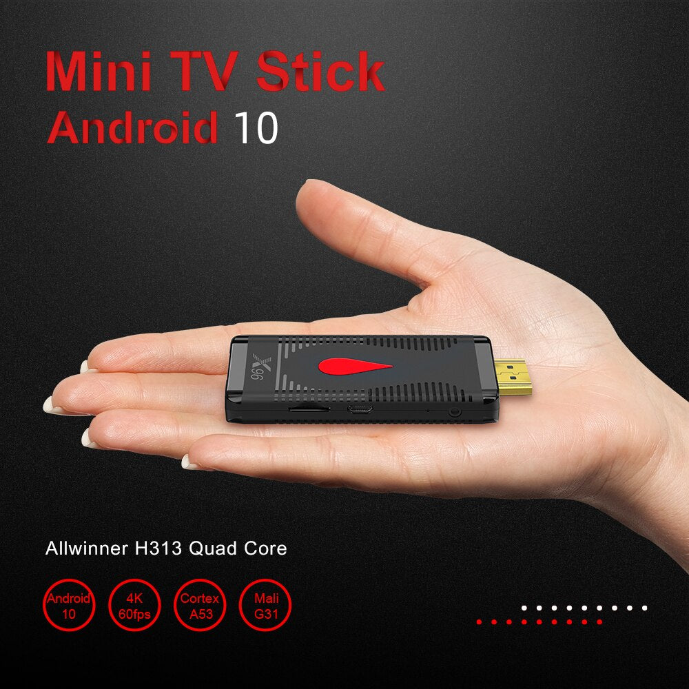 20Pcs X96 S400 Android 10.0 TV BOX TV Stick ANDROID 10 Allwinner H313 Quad Core 4K 2.4G Wifi Media Player 2G16G Tvbox Dongle