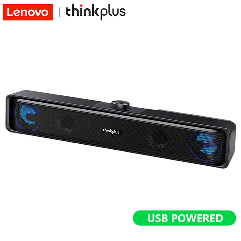 Lenovo TS32 USB Speaker Audio Cable Dual Modes Loudspeaker Dual Speakers Wired Home Speaker BT5.0 Wireless Speakers for PC/TV