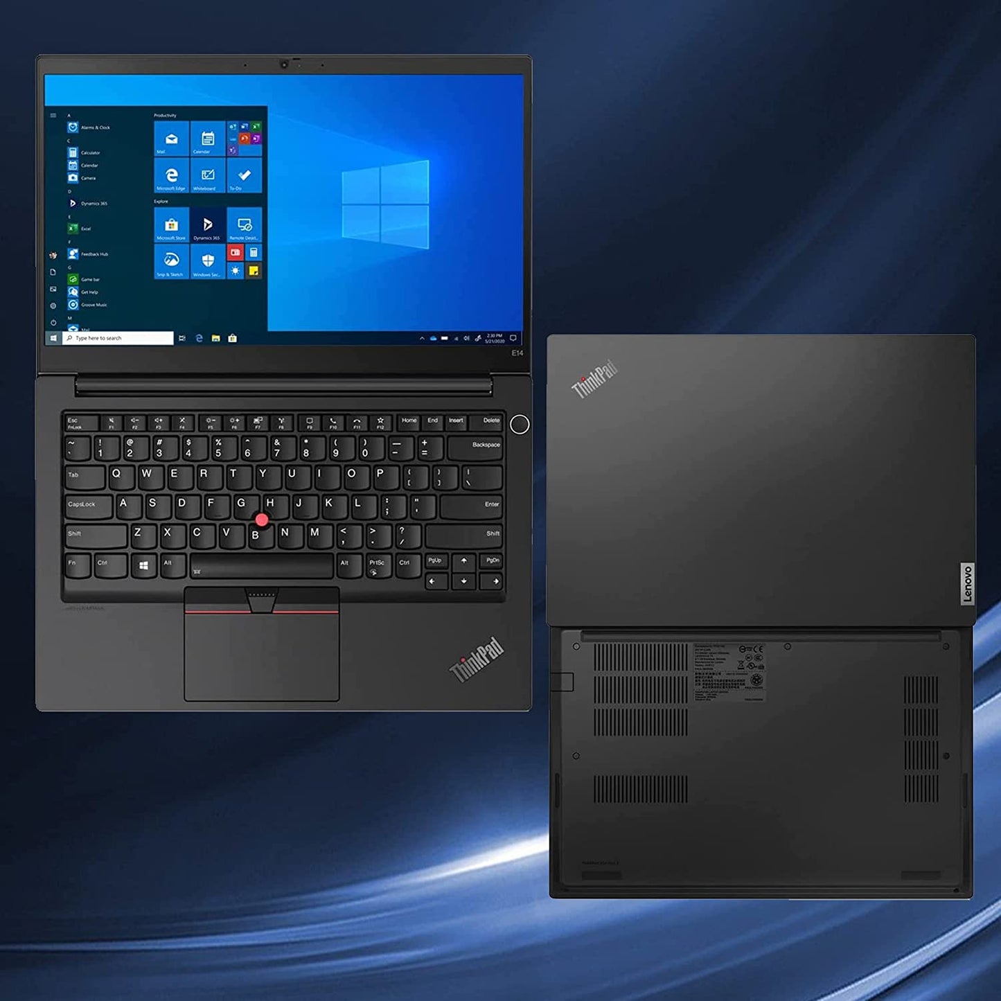 2022 Thinkpad E14 14" FHD Business Laptop, AMD Ryzen 7 5700U, 16GB RAM, 512GB SSD, AMD Radeon Graphics, Backlit Keyboard, 720P HD Camera, Windows 11 Pro, Black, 32GB Snowbell USB Card