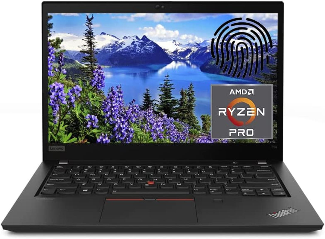 【Win 10 PRO】 Newest Thinkpad T14 Gen 2 14" FHD 400 Nits Business Laptop, AMD Ryzen 5 PRO 5650U(Beat I7-10875H), 16GB 3200Mhz RAM, 512GB Nvme SSD, Fingerprint, Backlit KB, HDMI + CUE Accessorie