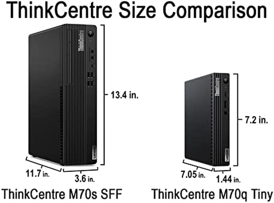 VCI Lenovo Thinkcentre M70S SFF, Intel (6 Core) I5-10400, 8GB RAM, 256GB SSD Nvme, Windows 10 Pro, Dvd-Writer, Desktop Computer