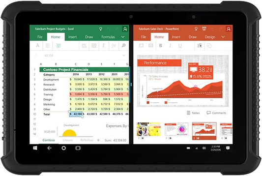 10-Inch Field Tablet Portable Computer Windows 10 Pro for Enterprise Mobile Work, 4G LTE, GPS, Ruggedized for the Field