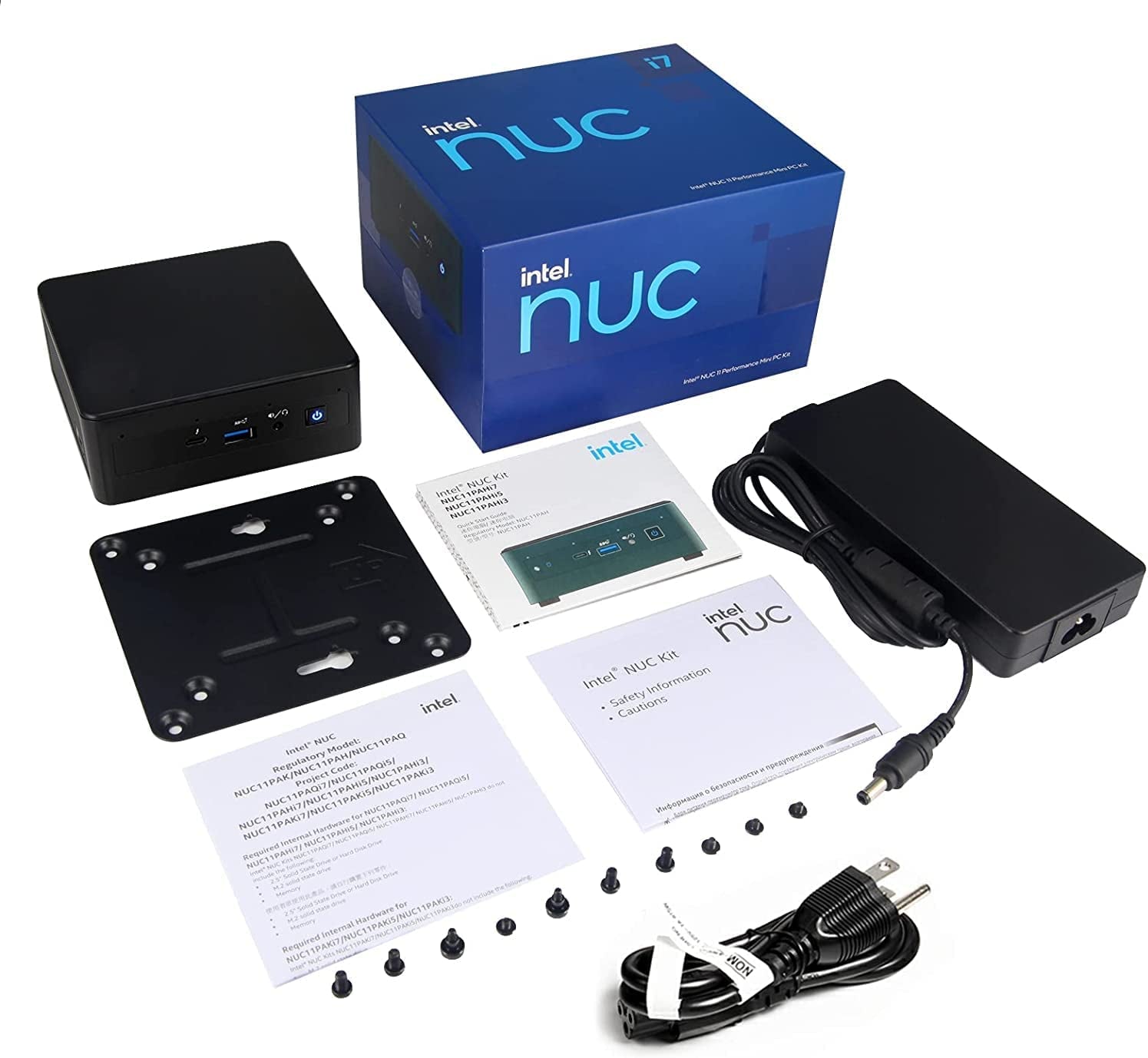 Intel NUC 11 Nuc11Pahi7 Panther Canyon Mini PC, I7-1165G7, 16GB RAM, 512GB SSD, Mini Computers Windows 10 Pro for Business Home Office, Support 8K/Wifi 6/4K Quad Display/Bluetooth 5/Thunderbolt 3