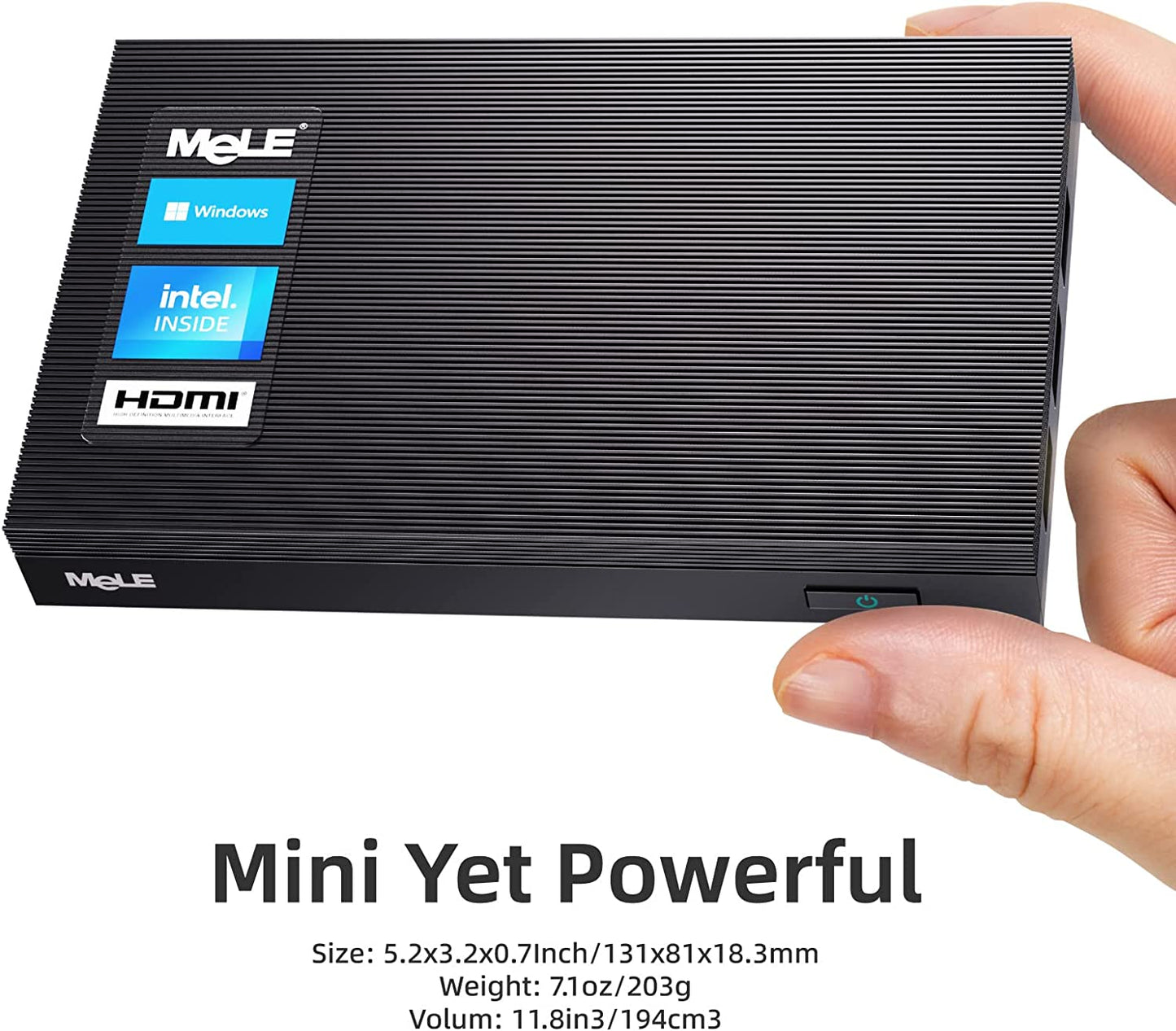 Fanless Mini PC Quieter3Q Celeron N5105 8GB 128GB Windows 11 Pro Micro Computer Small Desktop Servers with Gigabit Ethernet Wifi 6 PXE Dual HDMI 4K Unlock BIOS on Industrial Webcast Office